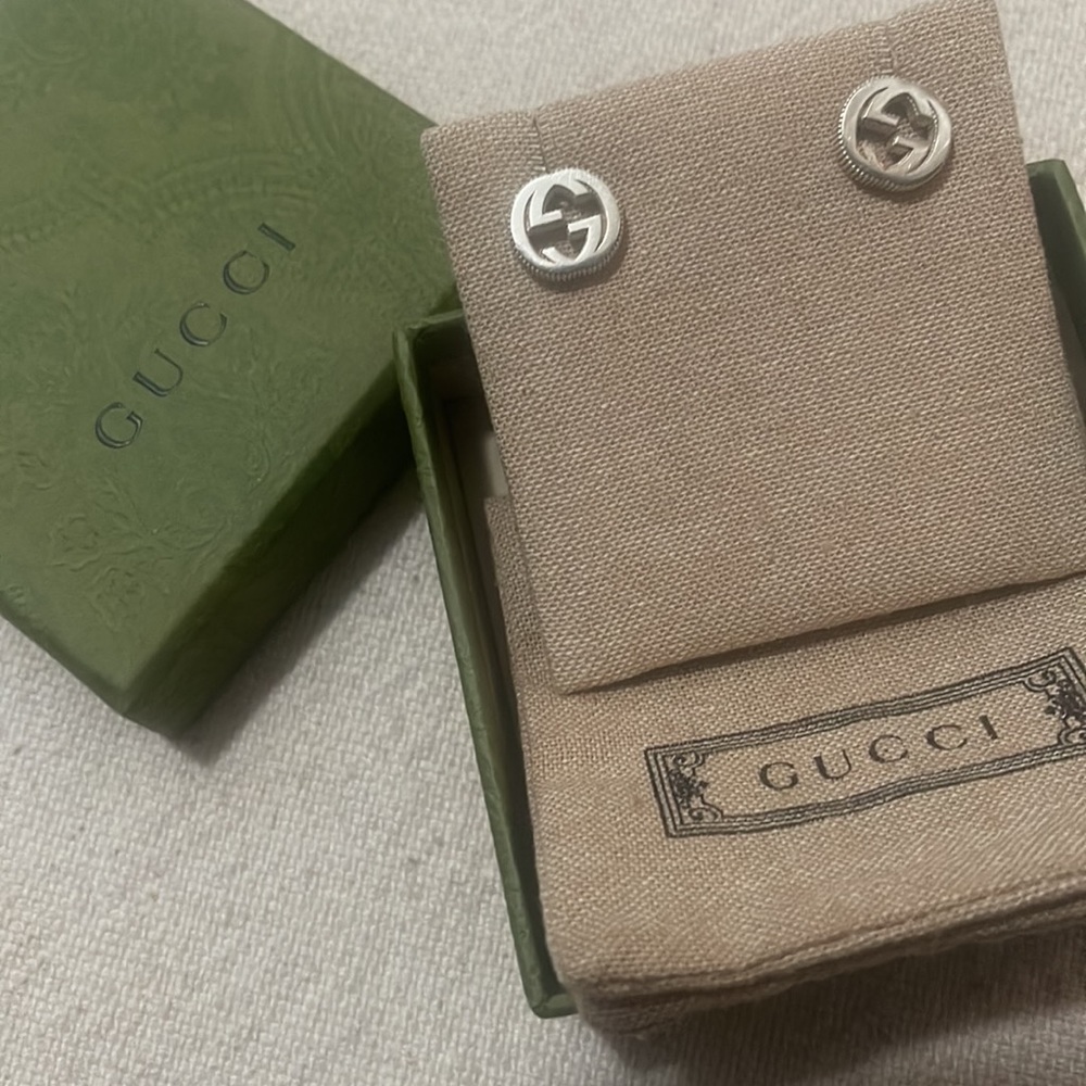 Gucci interlocking G stud earrings